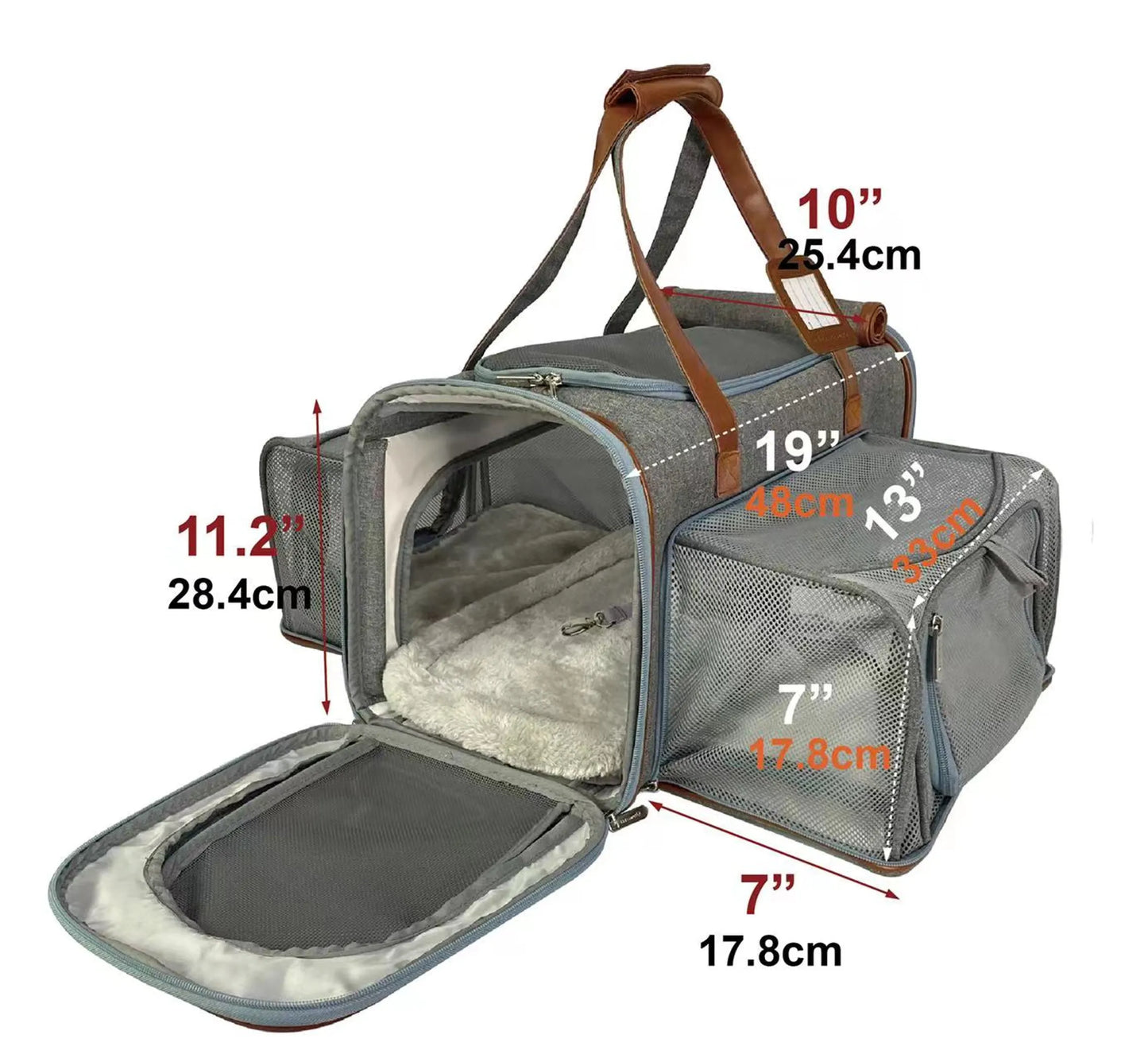 Mr. Peanut's Gold Series Big Apple Double-Expandable Pet Carrier
