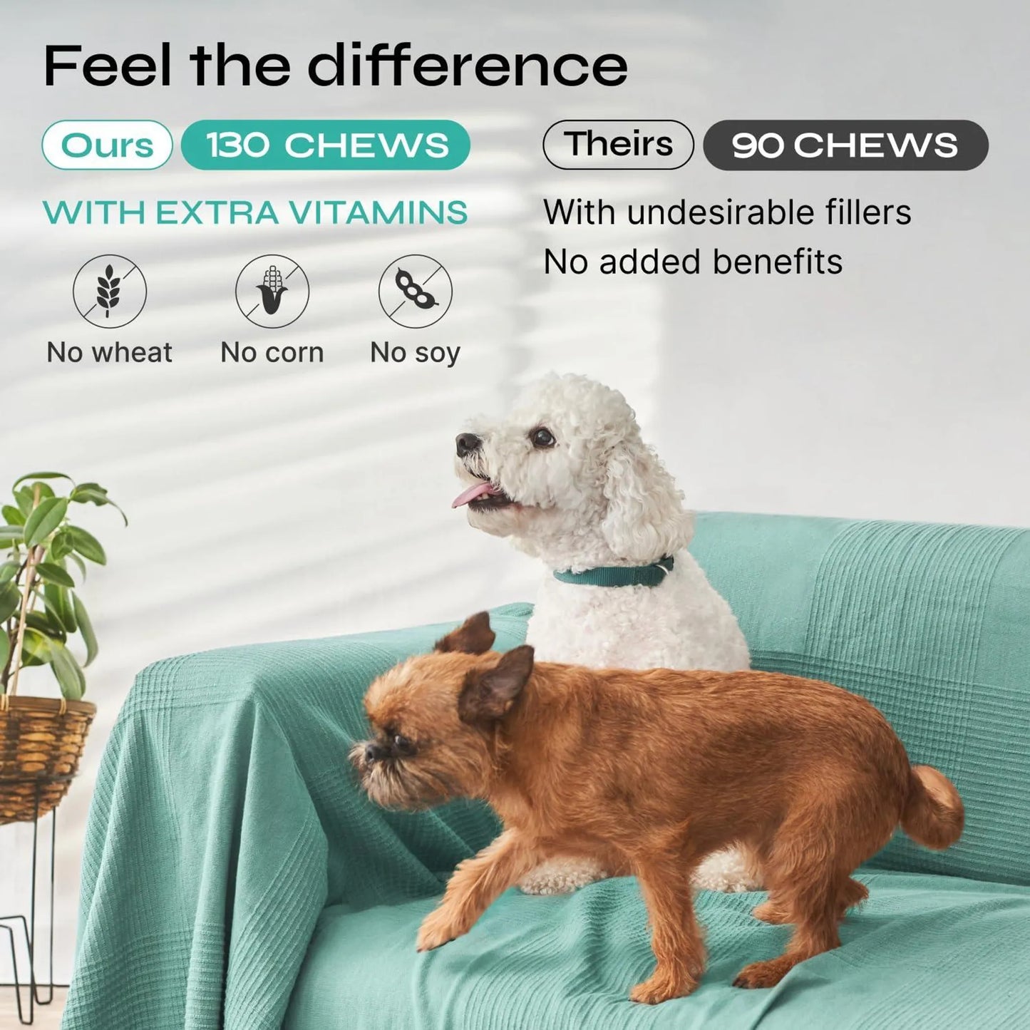 Duck-Flavored Hemp Calming Chews for Dog Anxiety Relief
