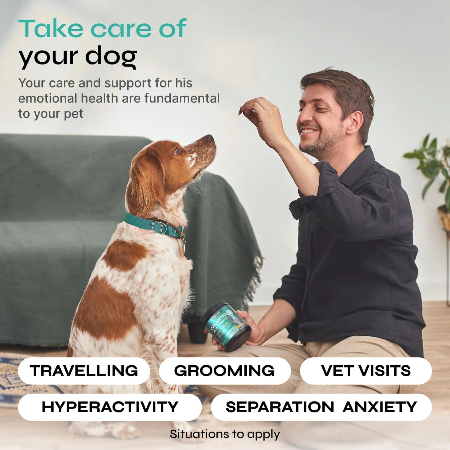 Duck-Flavored Hemp Calming Chews for Dog Anxiety Relief