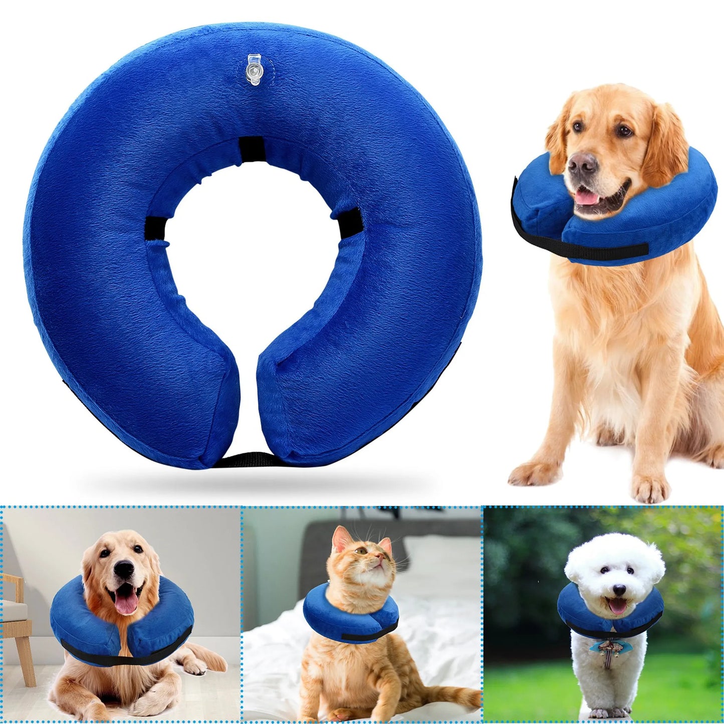Inflatable Protective Recovery Collar for Dogs