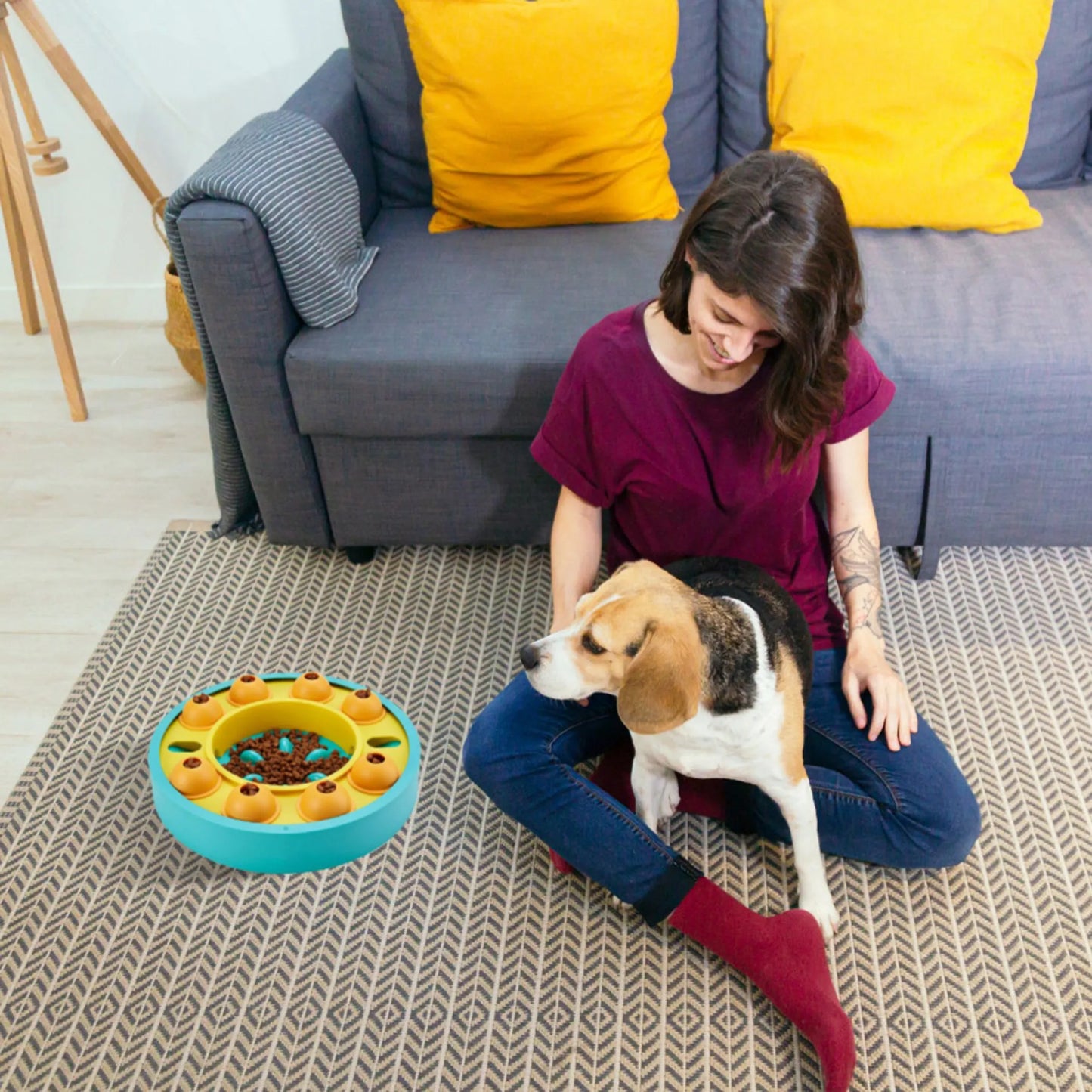 Dog Puzzle Slow Feeder Bowl