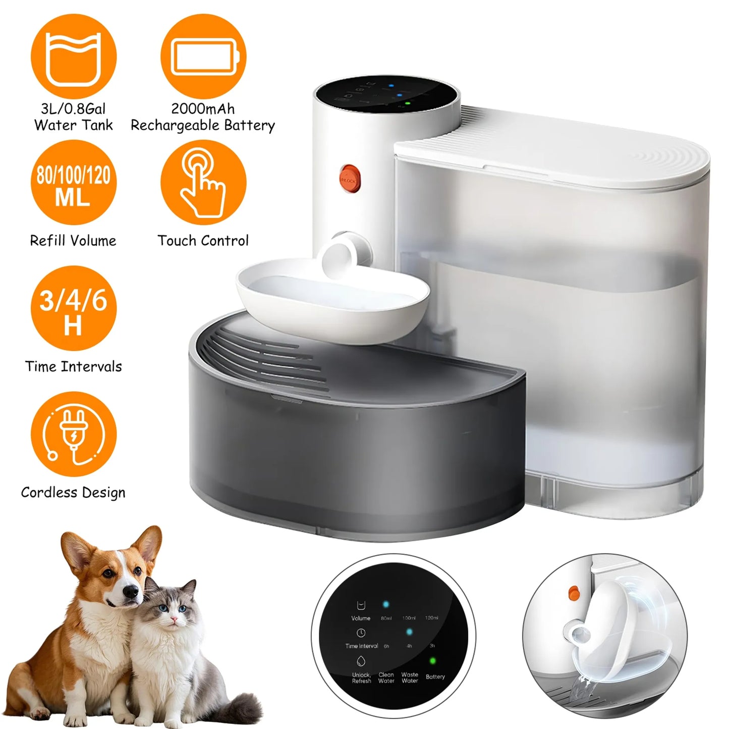 Automatic Smart Cat Water Dispenser
