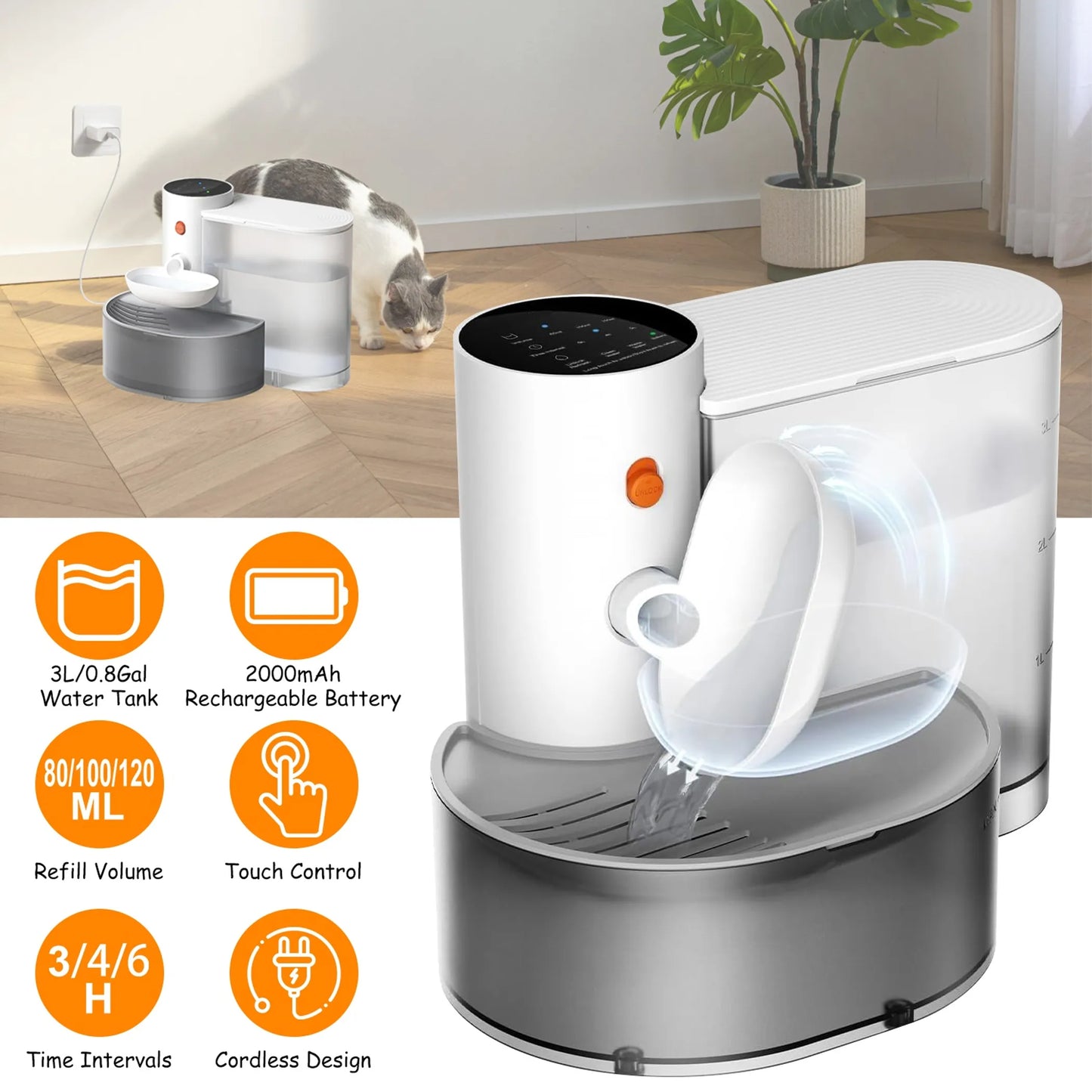 Automatic Smart Cat Water Dispenser