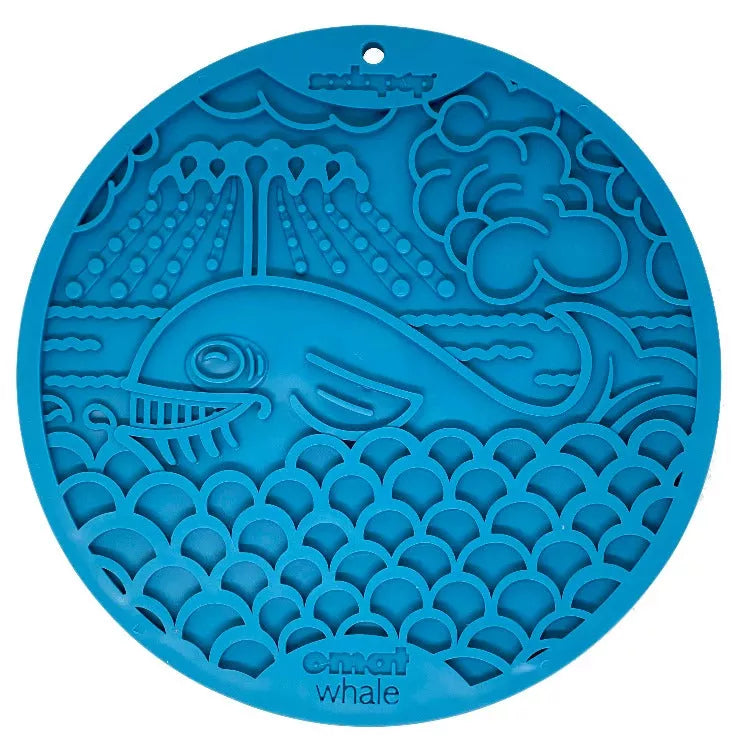 Blue Whale & Yellow Duckies Bathtub eMat Lick Mat Bundle – Large