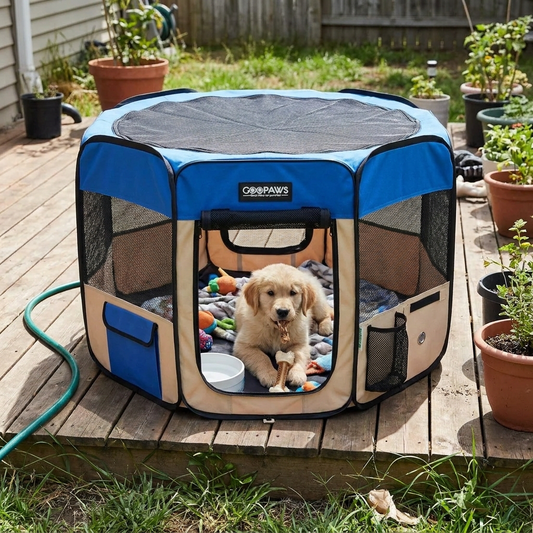 JESPET Dog Playpen lifestyle
