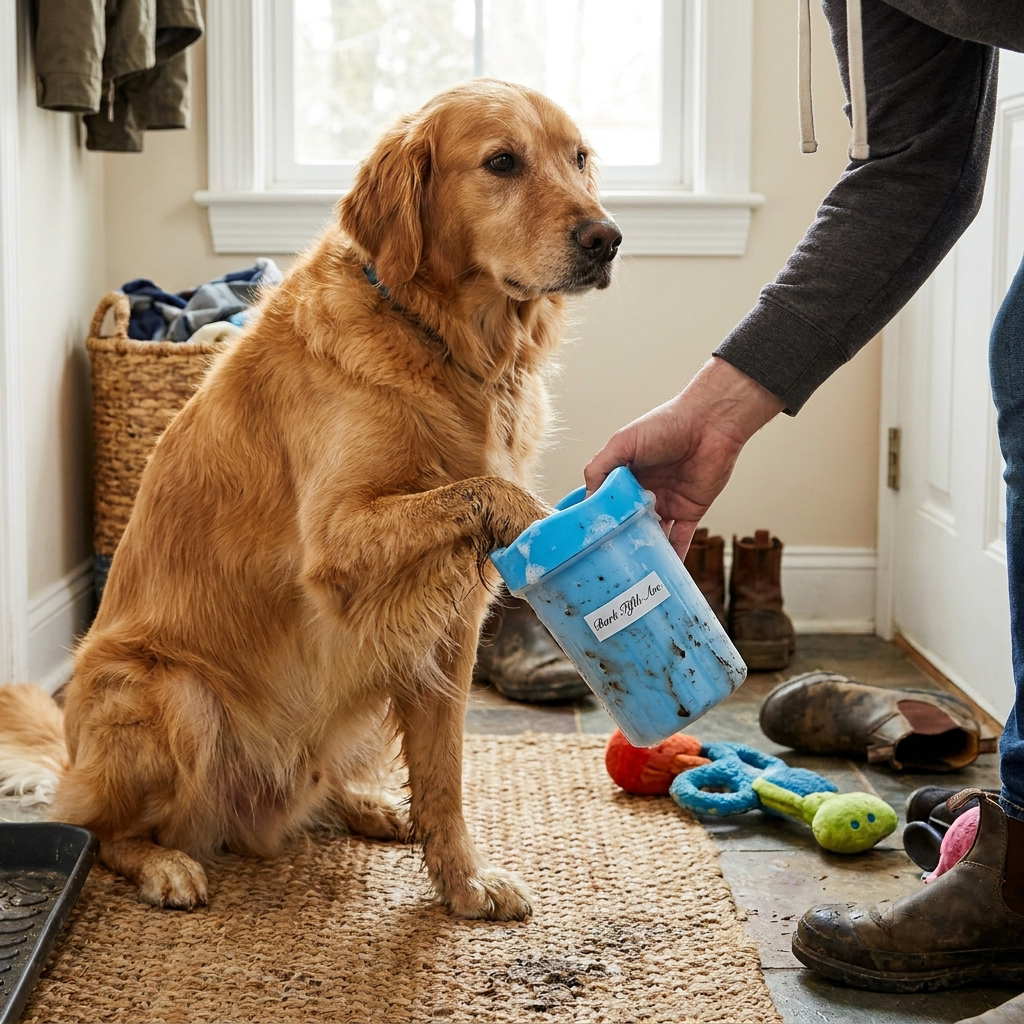 Fabulous Paws Cleaning Cup lifestyle