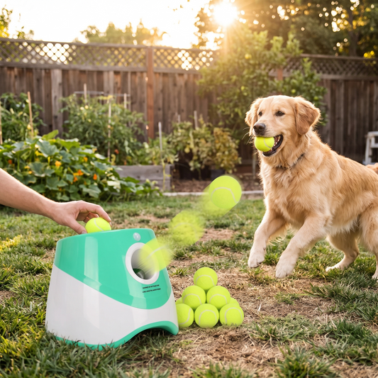 Automatic Dog Ball Launcher lifestyle image