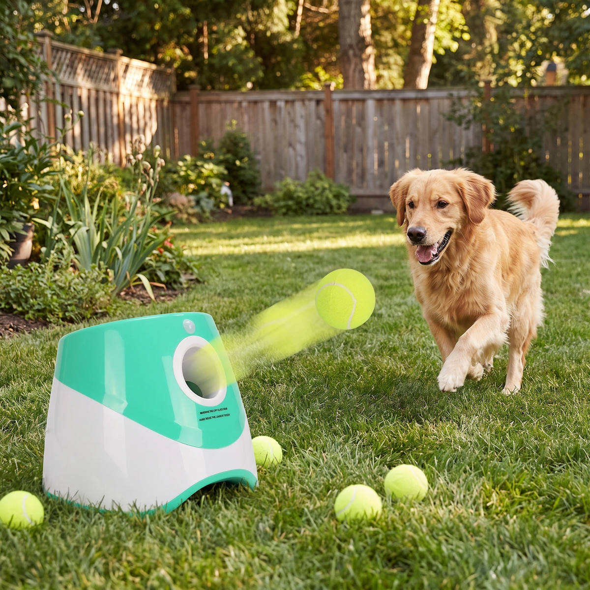 Automatic Dog Ball Launcher lifestyle image