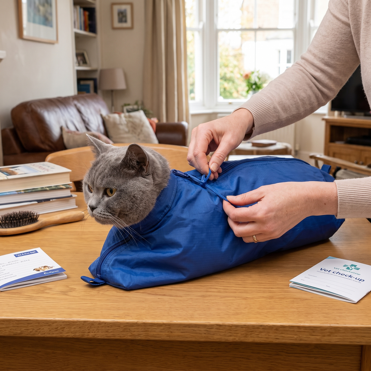 Original Cat Sack with Rear Underside Zipper lifestyle image