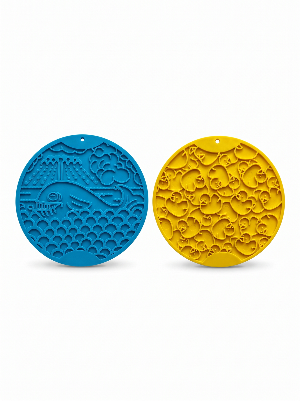 Blue Whale & Yellow Duckies Bathtub eMat Lick Mat Bundle product photo 3